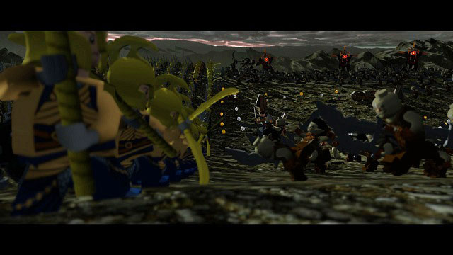 The game will start by throwing you right into the middle of the battle between the Last Alliance and Sauron's army on the plain of Dagorlad - Prologue - Walkthrough - Act I - LEGO The Lord of the Rings - Game Guide and Walkthrough