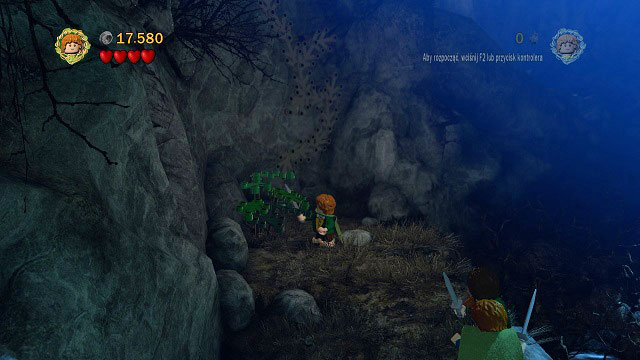 Another rock wall and another dead end - Weathertop - Walkthrough - Act I - LEGO The Lord of the Rings - Game Guide and Walkthrough