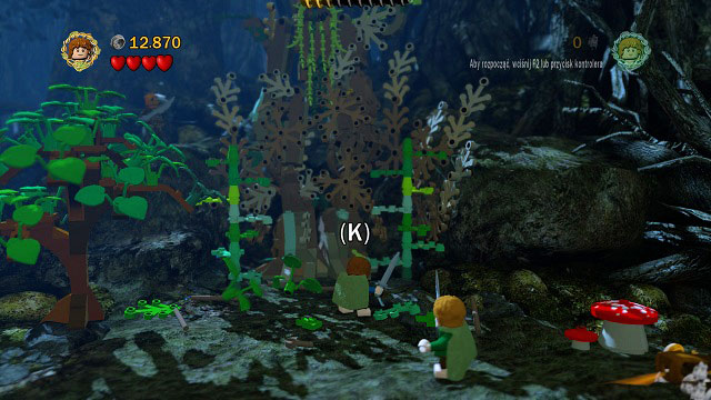 You will reach a spot which might seem like a dead end - Track Hobbits - Walkthrough - Act II - LEGO The Lord of the Rings - Game Guide and Walkthrough