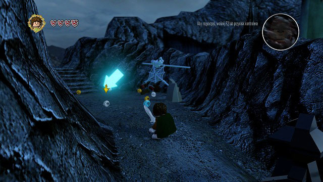 You will be able to choose between two paths once again: Theoden's riders and the Hobbits - Middle-Earth: Shelob's cave - Walkthrough - Act III - LEGO The Lord of the Rings - Game Guide and Walkthrough