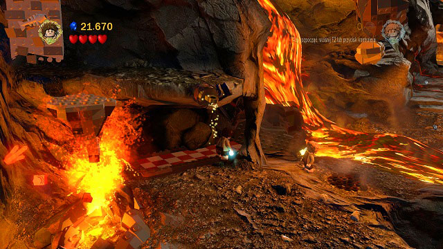 Take out the Phial of Galadriel and light the nearby cave - Mount Doom - Walkthrough - Act III - LEGO The Lord of the Rings - Game Guide and Walkthrough