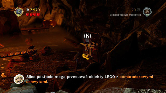 On the right side of the location you will find an orange handle - Prologue - Collectibles - LEGO The Lord of the Rings - Game Guide and Walkthrough