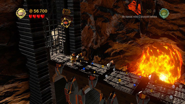 Right after heading inside the volcano; just shoot the target above you and you will find the last Minikit - Prologue - Collectibles - LEGO The Lord of the Rings - Game Guide and Walkthrough