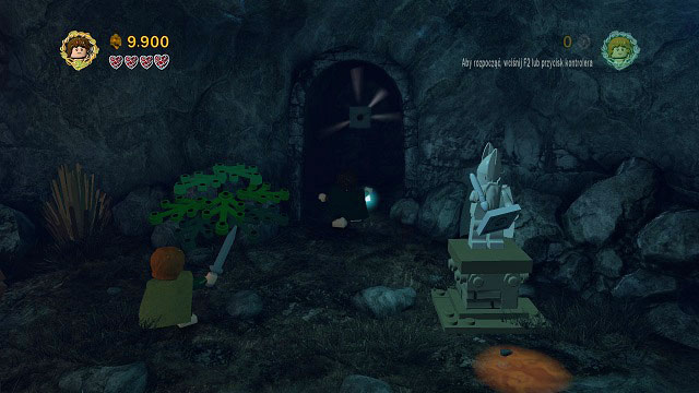 Right after entering the second area, turn around and go back to the dark cave - Weathertop - Collectibles - LEGO The Lord of the Rings - Game Guide and Walkthrough