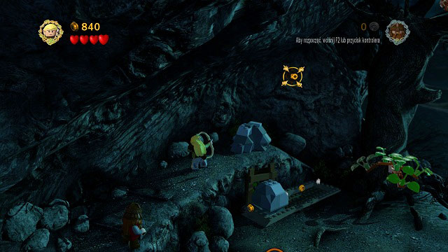Shoot the target on the wall and use the handle created that way to jump to the chest - Weathertop - Collectibles - LEGO The Lord of the Rings - Game Guide and Walkthrough