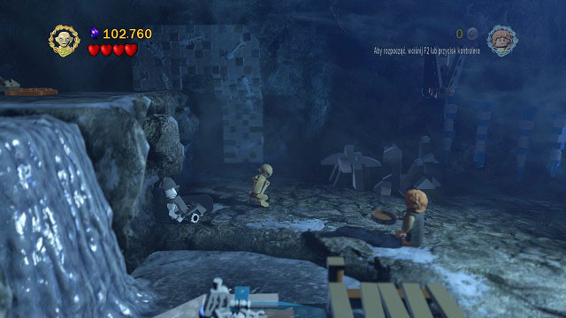 Inside you will have to approach a wall which can be climbed by Gollum - The Pass of Caradhras - Collectibles - LEGO The Lord of the Rings - Game Guide and Walkthrough