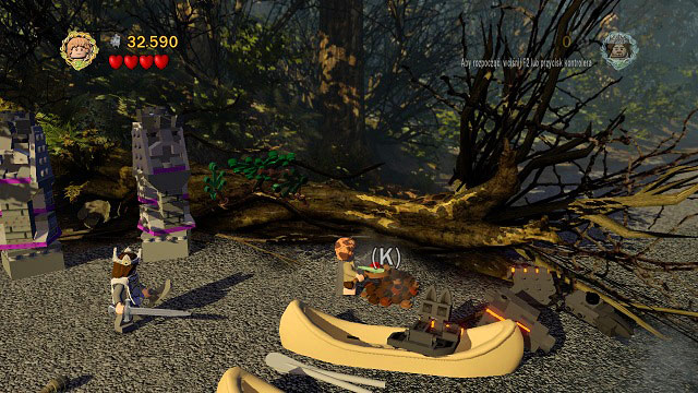 The egg is buried beside the boats - Amon Hen - p. 1 - Collectibles - LEGO The Lord of the Rings - Game Guide and Walkthrough