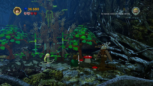 In the location where you wake up the Ent; head to the right side and destroy the small wooden totem - Track Hobbits - Collectibles - LEGO The Lord of the Rings - Game Guide and Walkthrough