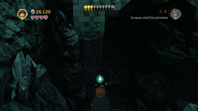 #3 Outside the second dark cave - Secret Stairs - Collectibles - LEGO The Lord of the Rings - Game Guide and Walkthrough