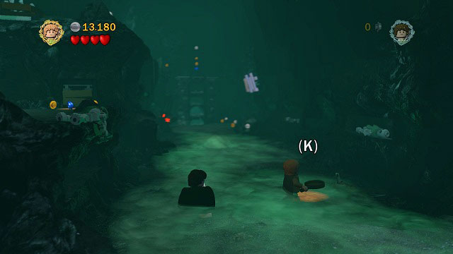 #4 In the cave with the pillar, right beside the support - The Paths of the Dead - Collectibles - LEGO The Lord of the Rings - Game Guide and Walkthrough