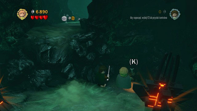 #3 In the second big cave, by the right wall - The Paths of the Dead - Collectibles - LEGO The Lord of the Rings - Game Guide and Walkthrough