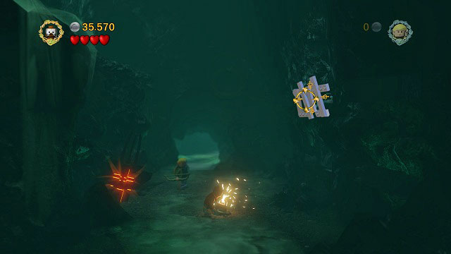 In the right part of the second cave you should find Mithril LEGO bricks on the wall - The Paths of the Dead - Collectibles - LEGO The Lord of the Rings - Game Guide and Walkthrough