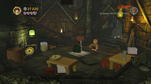 At the very bottom on the tower you will to prepare a dinner for your team - Cirith Ungol - Collectibles - LEGO The Lord of the Rings - Game Guide and Walkthrough