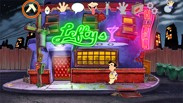 Main character you control with mouse cursor - Advices, controls and map - Game elements - Leisure Suit Larry: Reloaded - Game Guide and Walkthrough