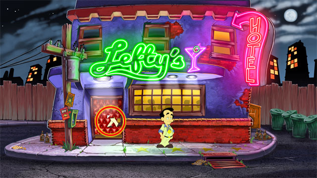 The game starts outside Lefty's bar - 1. Hooker - Walkthrough - Leisure Suit Larry: Reloaded - Game Guide and Walkthrough