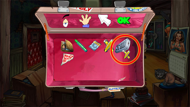 Click with white arrow on batteries and click with it on remote control - 1. Hooker - Walkthrough - Leisure Suit Larry: Reloaded - Game Guide and Walkthrough