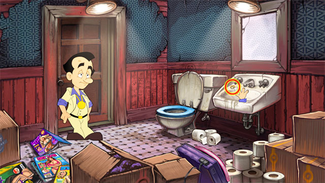 Go to the bathroom - it's on the right - 2. Fawn - Walkthrough - Leisure Suit Larry: Reloaded - Game Guide and Walkthrough