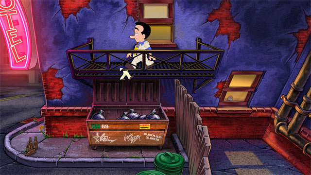 Go down and Larry will fall down to trash - he will find here a hammer - 3. Faith - Walkthrough - Leisure Suit Larry: Reloaded - Game Guide and Walkthrough