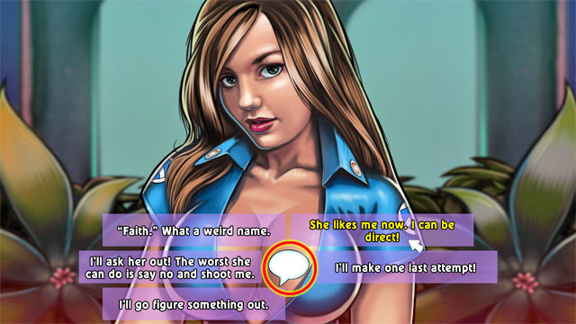 To talk with her click talk on her lips - 3. Faith - Walkthrough - Leisure Suit Larry: Reloaded - Game Guide and Walkthrough