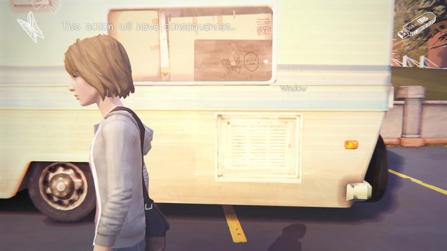 The eighth decision is the moment when you can draw something on the window of the van - Decisions - Choices and decisions - Life is Strange - Game Guide and Walkthrough