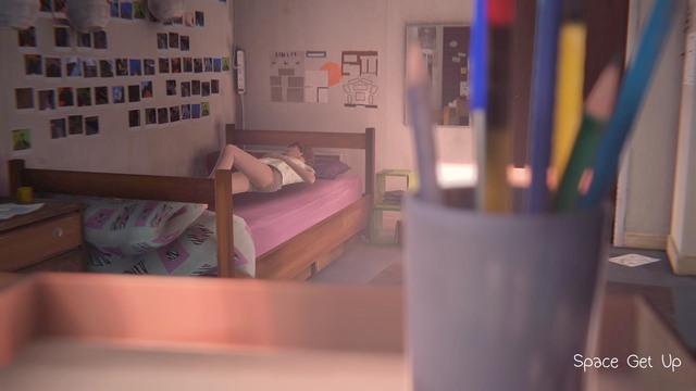 To wake up, you must mouse over the circle titled Snooze and then press and drag the cursor outside the circle - Chapter 1 - Walkthrough - Life is Strange - Game Guide and Walkthrough