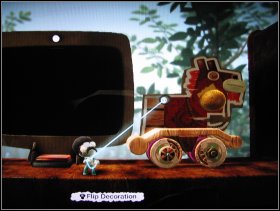 Latch onto it and go down to the end of the level - The Gardens - Get a Grip - The Gardens - LittleBigPlanet - Game Guide and Walkthrough