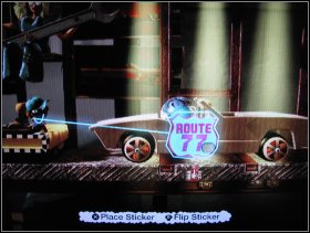 Ride all the way, picking up Rhytm Trax 07 (it may be hidden behind the car) and end the level - The Metropolis - Lowrider - The Metropolis - LittleBigPlanet - Game Guide and Walkthrough
