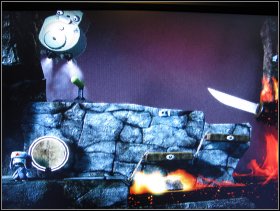 Head right and pick up Dagger, Wind Up Teeth, Wind Up Thhet-Top, Wind Up Teeth-Bottom, then finish the level - The Islands - The Terrible Onis Volcano - The Islands - LittleBigPlanet - Game Guide and Walkthrough