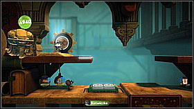 Having those items, you can move on - Grab and Swing - Da Vinci's Hideout - LittleBigPlanet 2 - Game Guide and Walkthrough