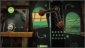 A bit further there are some more turnstiles - this time in the ceiling - Gripple Grapple - Da Vinci's Hideout - LittleBigPlanet 2 - Game Guide and Walkthrough