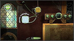 Another prize can be found by the wall, inside the turnstile through which you can get to the open platforms - Gripple Grapple - Da Vinci's Hideout - LittleBigPlanet 2 - Game Guide and Walkthrough