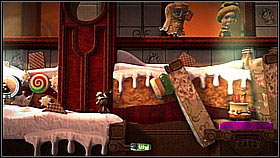 Start off by going to the right - The Cakeinator - Victoria's Laboratory - LittleBigPlanet 2 - Game Guide and Walkthrough
