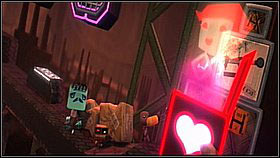 In order to free the Sackbots from the cages, jump onto the launch pad and grab the sponge - Bang for Buck - p. 1 - The Factory of a Better Tomorrow - LittleBigPlanet 2 - Game Guide and Walkthrough