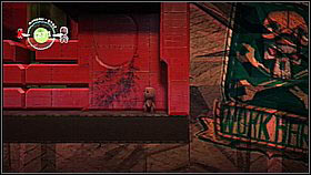 The bit with moving red platforms leads to the 2 players zone and two items, which can be collected by one player alone - Waste Disposal - The Factory of a Better Tomorrow - LittleBigPlanet 2 - Game Guide and Walkthrough
