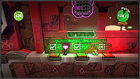 In this level you move along the bottom platform and control the Sackbots on the upper - you also need to protect them - Mini levels - The Factory of a Better Tomorrow - LittleBigPlanet 2 - Game Guide and Walkthrough
