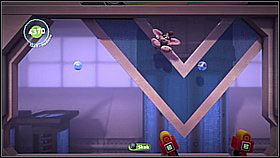 Attack the targets marked with red by pressing R1 (in the air) - Avalon's Advanced Armaments Academy - Avalon - LittleBigPlanet 2 - Game Guide and Walkthrough