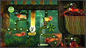 Behind the next respawn point you will reach carnivorous flowers - there are launch pads in their mouth which you can use to get up - Fireflies When You're Having Fun - Eve's Asylum - LittleBigPlanet 2 - Game Guide and Walkthrough