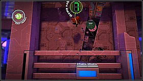 Jump up along the platforms going from one wall to the other - Set the Controls for the Heart of the Negativitron - p. 2 - The Cosmos - LittleBigPlanet 2 - Game Guide and Walkthrough