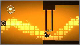 Smash the lower part of the pink blockade - there's an item behind it - Fight of the Bumblebees - The Cosmos - LittleBigPlanet 2 - Game Guide and Walkthrough