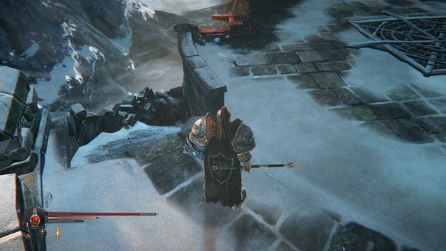 On the tower, there is a crossbowman, who has been shooting at you earlier. The stairs down takes you to more opponents. - Find Kaslo - Keystone - Lords of the Fallen - Game Guide and Walkthrough