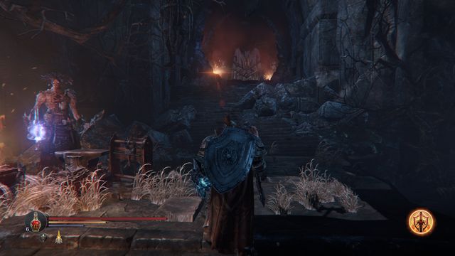 After you meet the blacksmith, it is a good idea to take his services and unseal some of the runes that you have. - Destroy the Gate of Lords to Keystone - The Temple - Lords of the Fallen - Game Guide and Walkthrough