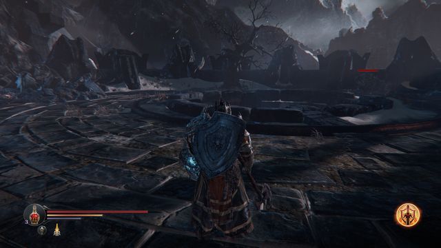 Watch out for the opponents. On the right, there is a chest, a note and stairs on the left. - Destroy the Gate of Lords to Keystone - The Temple - Lords of the Fallen - Game Guide and Walkthrough