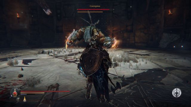 An Enraged boss is a more dangerous boss. - The battle with the Champion - Catacombs - Lords of the Fallen - Game Guide and Walkthrough