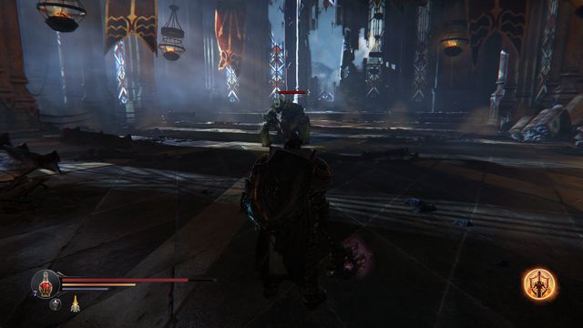 The opponent at the Initiation Chamber deals quite a lot of damage with his attacks, which is why you should dodge them. - Further exploration - Keystone Citadel - another visit - Lords of the Fallen - Game Guide and Walkthrough
