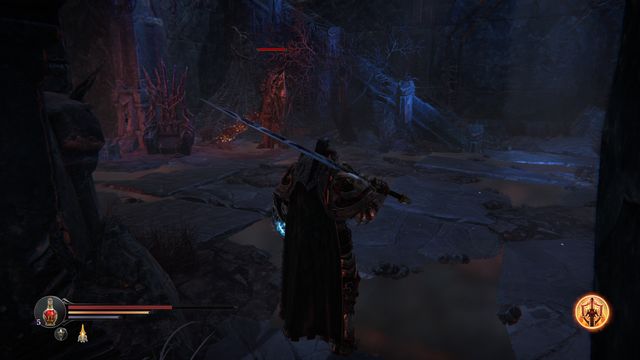 As usually, watch out for the Warden. At the same time, save the game, using the checkpoint. - Defeat the Annihilator, the final of the Rhogar Lords - Chamber of Lies - Lords of the Fallen - Game Guide and Walkthrough