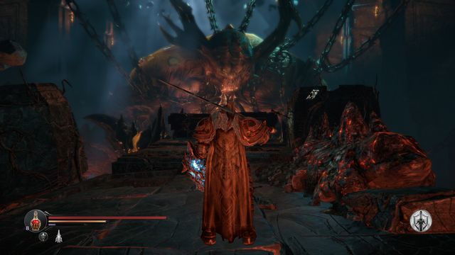 To kill or not to kill? The choice is tough. - Defeat the Annihilator, the final of the Rhogar Lords - Chamber of Lies - Lords of the Fallen - Game Guide and Walkthrough