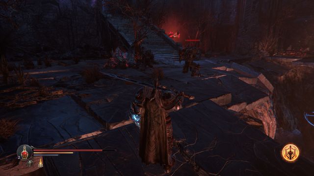 Below, make sure that the opponents do not push you off. - Defeat the Annihilator, the final of the Rhogar Lords - Chamber of Lies - Lords of the Fallen - Game Guide and Walkthrough