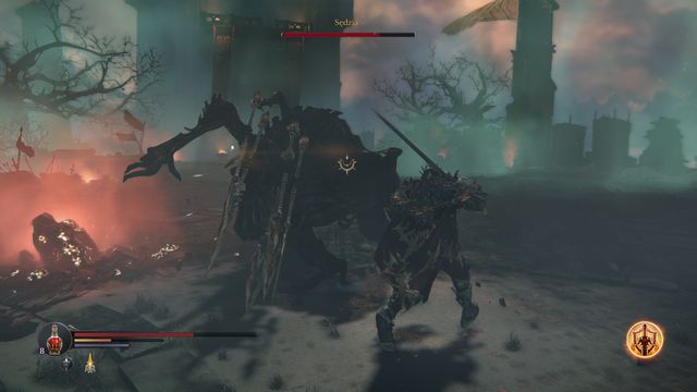 Avoiding two of the claw attacks allows you to strike at the opponents back. - The Judge - The Keystone Citadel - Bosses - Lords of the Fallen - Game Guide and Walkthrough