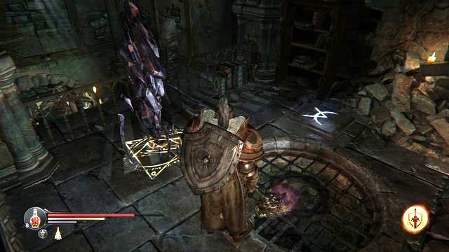 After you walk onto the mysterious symbol, dash ahead to make it before the door locks. - Crumbling walls - Collectibles, items - Lords of the Fallen - Game Guide and Walkthrough