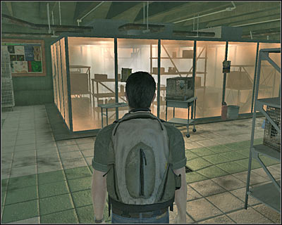 You've got two choices here - you can use a second exit (it's to your left) or you can go back to the main corridor the same way you came before - Worth A Thousand Words II - 1x07 - Worth A Thousand Words - Lost: Via Domus - Game Guide and Walkthrough